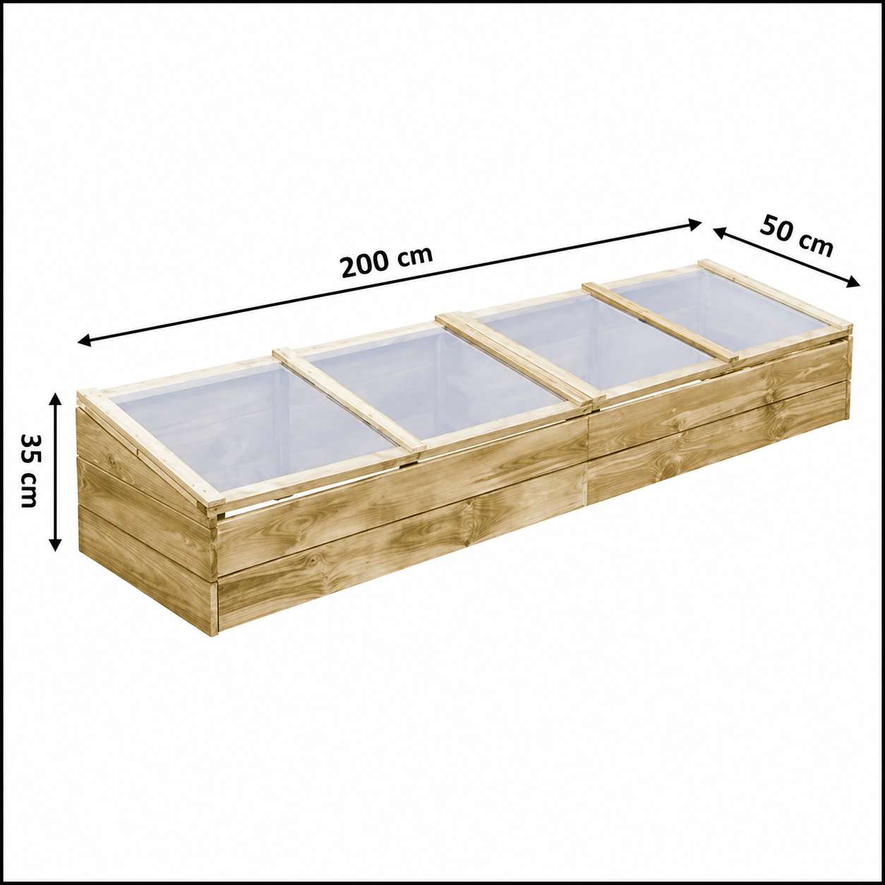 Mini Serre en Bois de Pinède Imprégnée