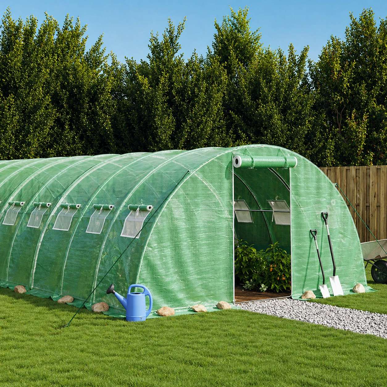 Serre de Jardin en Polyéthylène XXL en Tunnel